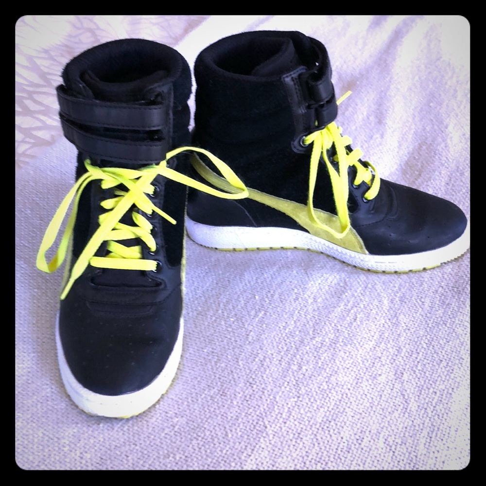 Puma Sky Wedge high top heeled sneakers